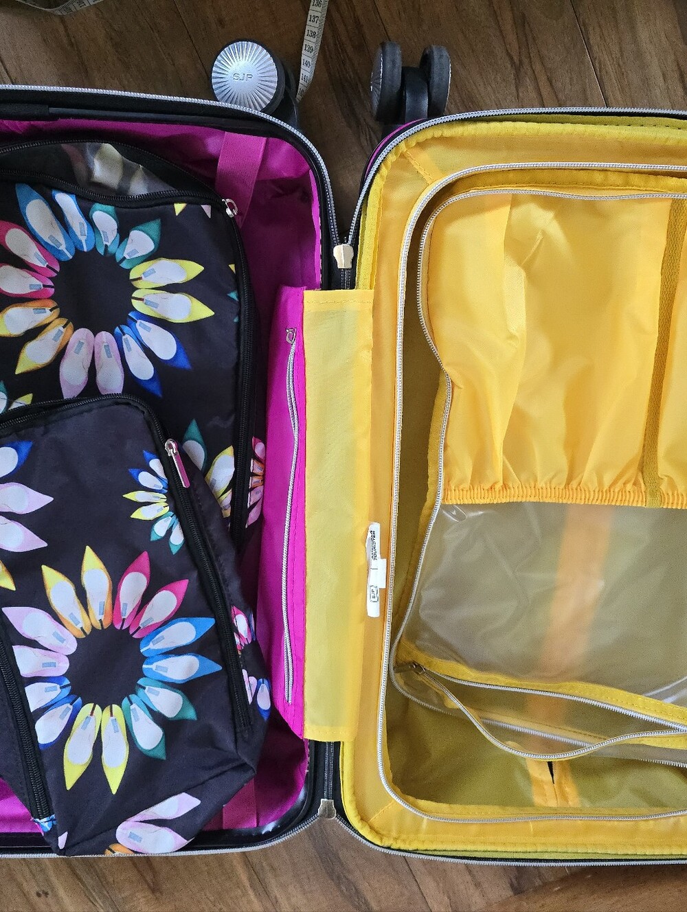 SJP Shoe Flowers Spinner Carry On W Packing Cubes - Picture 8 of 8